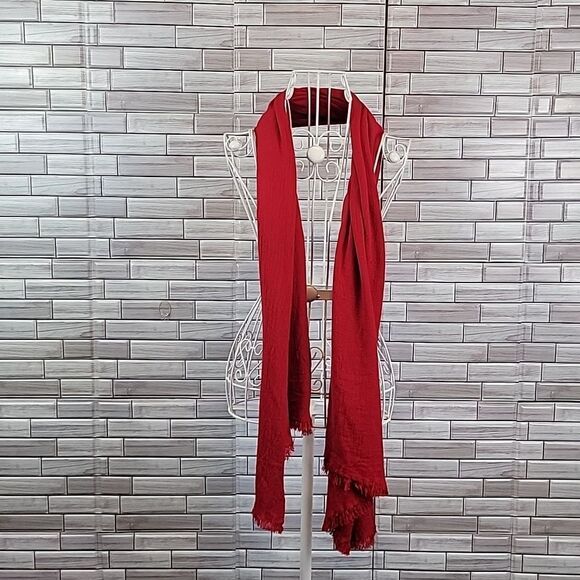 Apt 9 apple red rayon scarf or wrap One Size - Picture 7 of 10